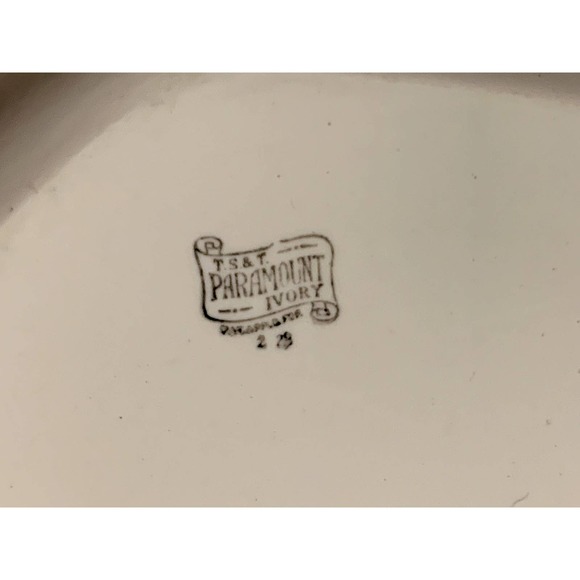 T. S. & T. Taylor Smith and Taylor Paramount Ivory Serving Platter - Picture 8 of 9